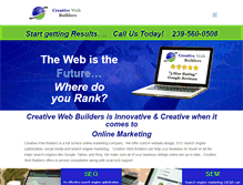 Tablet Screenshot of creativewebbuilders.com